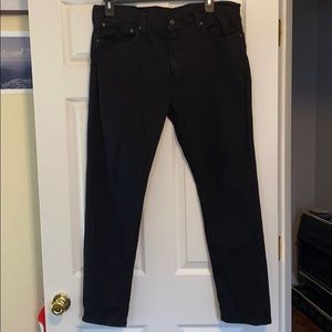 LEVIS 511 BLACK Slim Fit Jeans - 38W 30H
